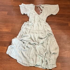 Fashion Nova Light Gray Maxi Dress